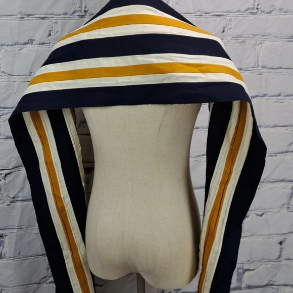 NWT Burberry Scarf Balaton Fabric Striped Multicolor Unisex 81" x 9.5" - Picture 2 of 14